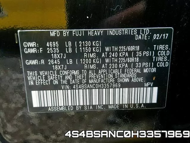 4S4BSANC0H3357969 фото 2