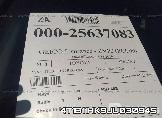 4T1B11HK9JU030945 фото 4