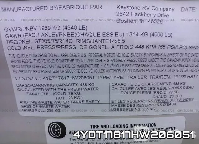 4YDT17817HW206051 фото 10