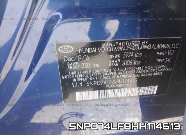 5NPD74LF8HH174613 фото 10