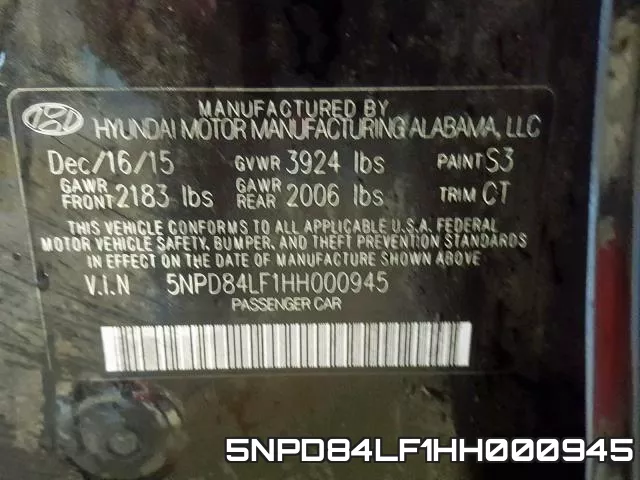 5NPD84LF1HH000945 фото 2