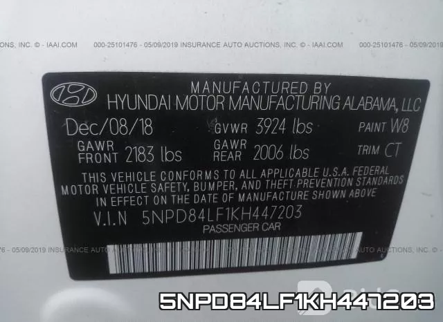 5NPD84LF1KH447203 фото 10