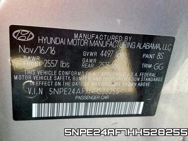 5NPE24AF7HH528255 фото 2