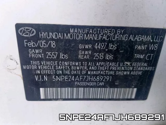 5NPE24AF7JH689291 фото 2