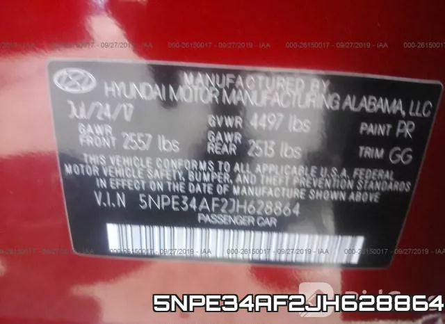 5NPE34AF2JH628864 фото 9