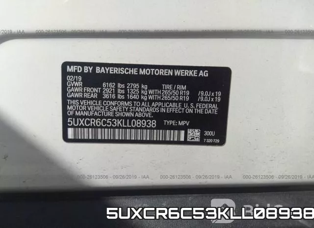 5UXCR6C53KLL08938 фото 9