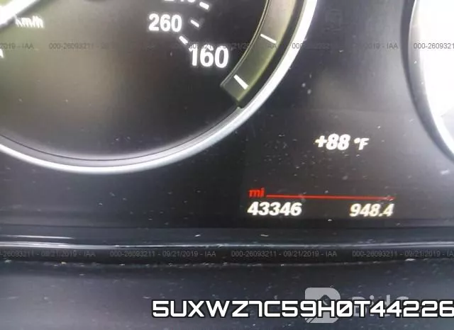 5UXWZ7C59H0T44226 фото 8
