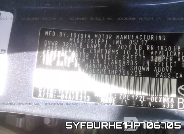5YFBURHE1HP706705 фото 10