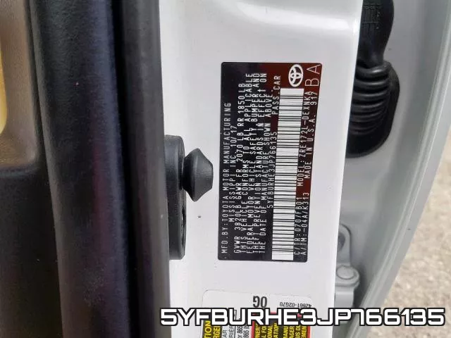 5YFBURHE3JP766135 фото 2