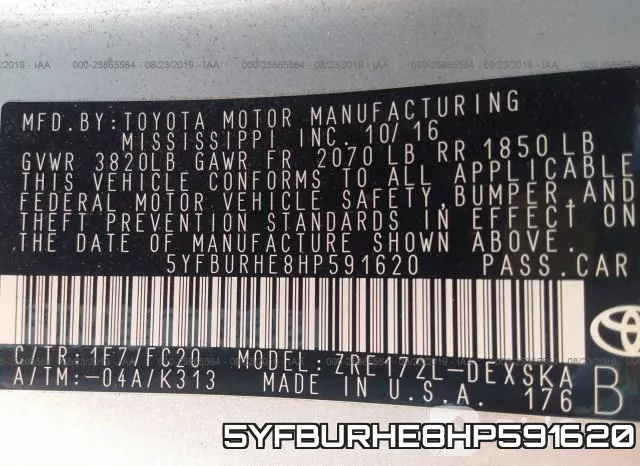 5YFBURHE8HP591620 фото 9
