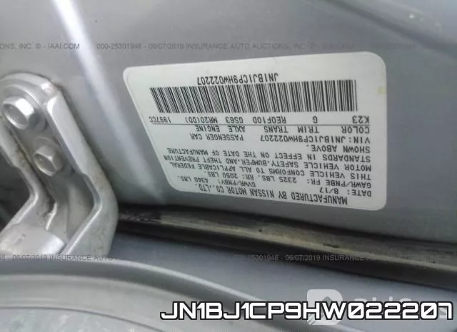 JN1BJ1CP9HW022207 фото 10