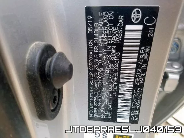 JTDEPRAE5LJ040153 фото 2