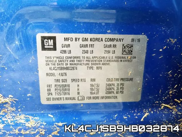 KL4CJ1SB9HB032874 фото 2