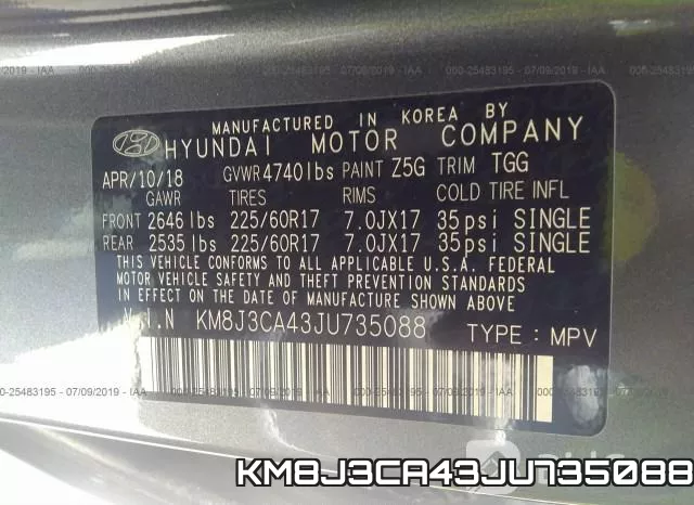 KM8J3CA43JU735088 фото 10
