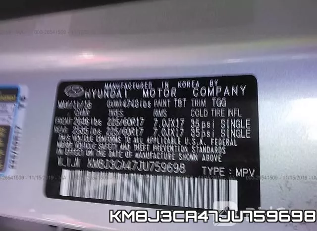 KM8J3CA47JU759698 фото 10