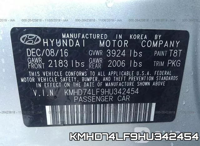 KMHD74LF9HU342454 фото 10