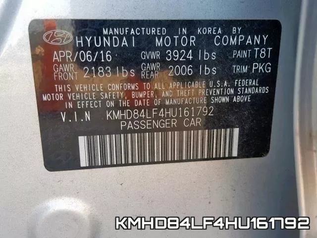KMHD84LF4HU161792 фото 2