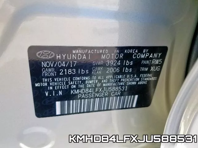 KMHD84LFXJU588531 фото 2