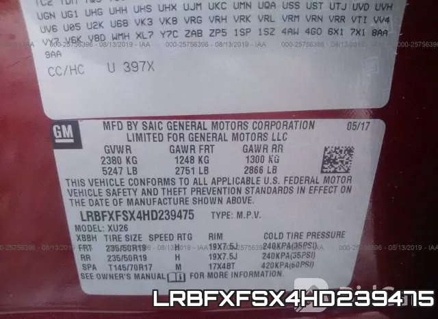 LRBFXFSX4HD239475 фото 10