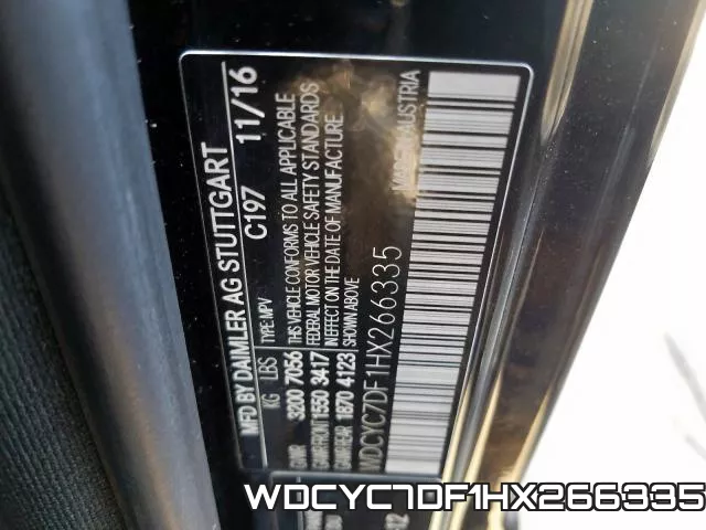 WDCYC7DF1HX266335 фото 2