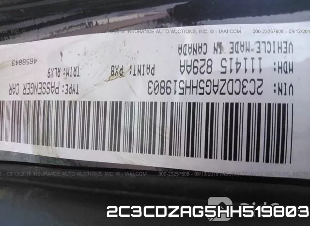 2C3CDZAG5HH519803 фото 10