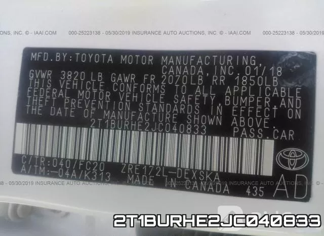 2T1BURHE2JC040833 фото 10