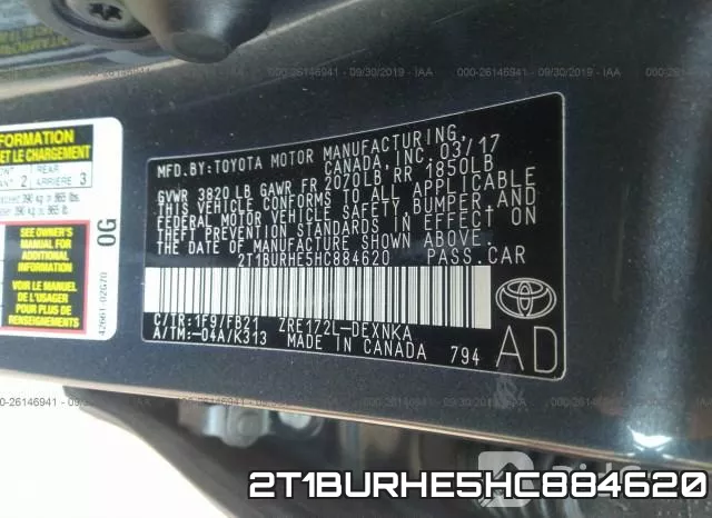 2T1BURHE5HC884620 фото 9