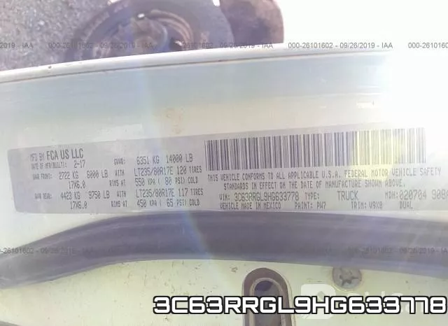 3C63RRGL9HG633778 фото 10