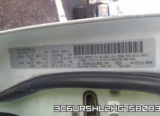 3C6UR5HL2HG758083 фото 10