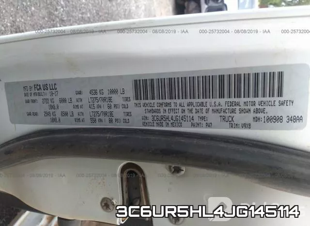 3C6UR5HL4JG145114 фото 10