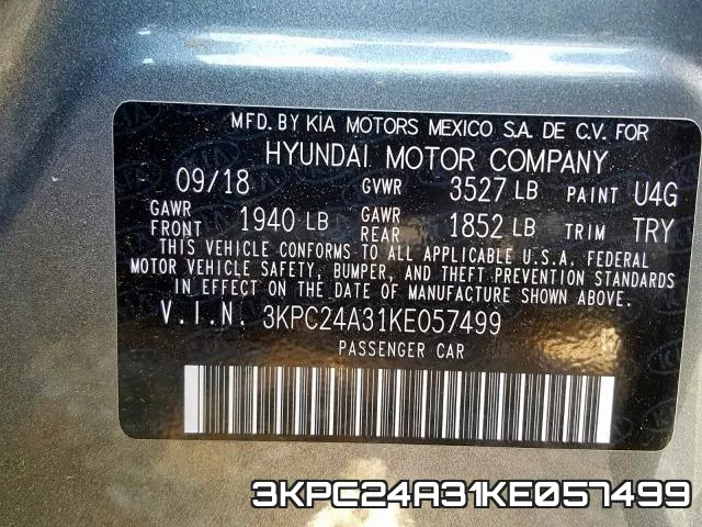 3KPC24A31KE057499 фото 2