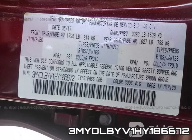 3MYDLBYV1HY186672 фото 10
