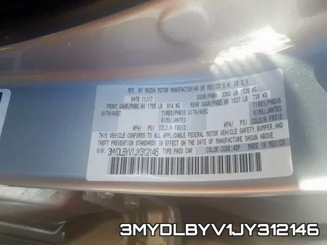 3MYDLBYV1JY312146 фото 2
