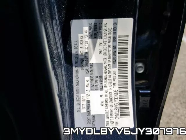 3MYDLBYV6JY307976 фото 2