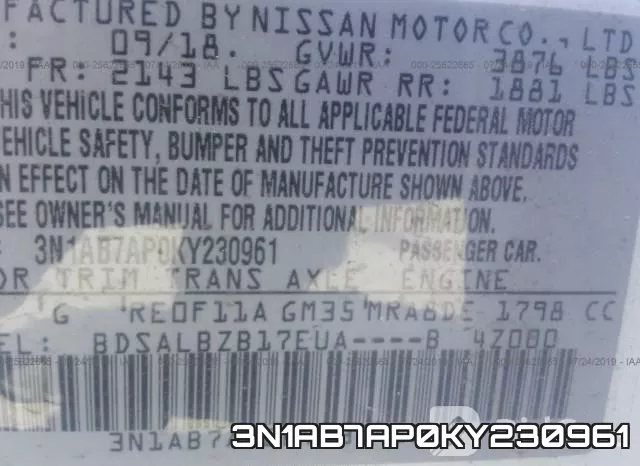 3N1AB7AP0KY230961 фото 10