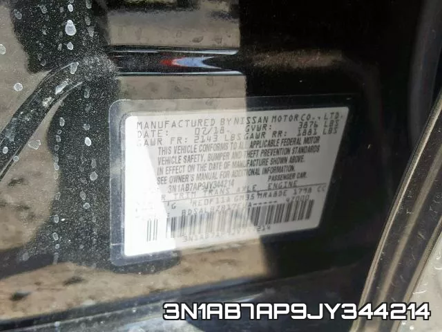 3N1AB7AP9JY344214 фото 2