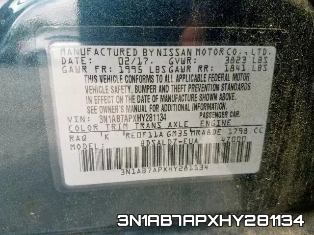 3N1AB7APXHY281134 фото 2