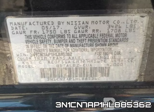 3N1CN7AP1HL885362 фото 10