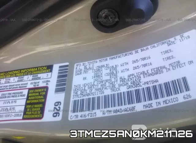 3TMCZ5AN0KM211726 фото 10