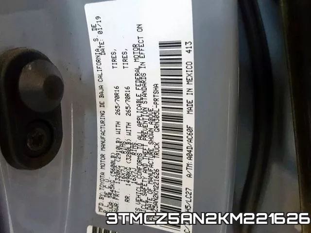 3TMCZ5AN2KM221626 фото 2