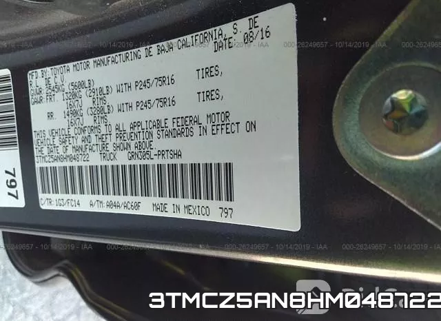 3TMCZ5AN8HM048722 фото 10