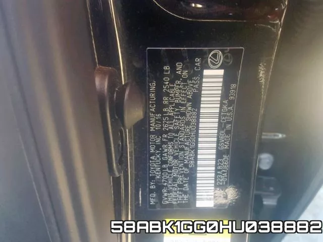 58ABK1GG0HU038882 фото 2