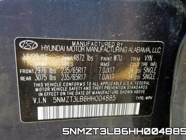 5NMZT3LB6HH004885 фото 2