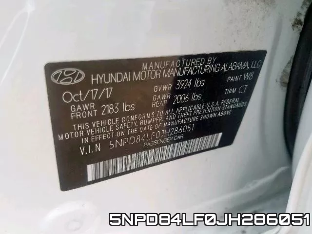 5NPD84LF0JH286051 фото 2
