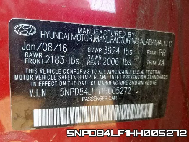 5NPD84LF1HH005272 фото 2