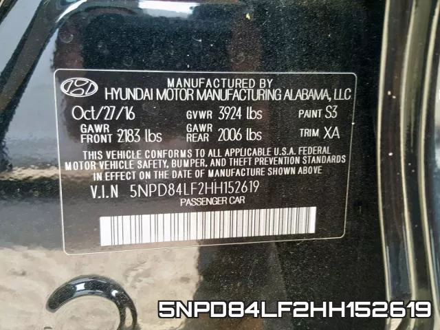 5NPD84LF2HH152619 фото 2