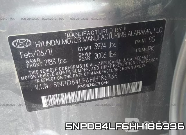 5NPD84LF6HH186336 фото 10