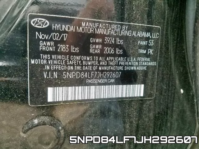 5NPD84LF7JH292607 фото 2