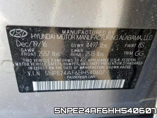 5NPE24AF6HH540607 фото 2