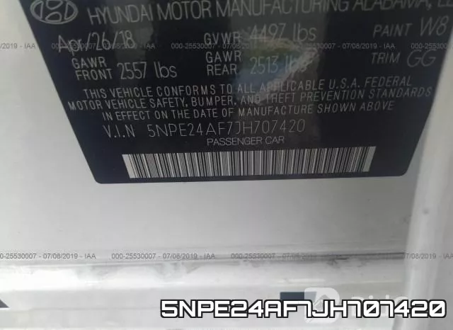 5NPE24AF7JH707420 фото 10
